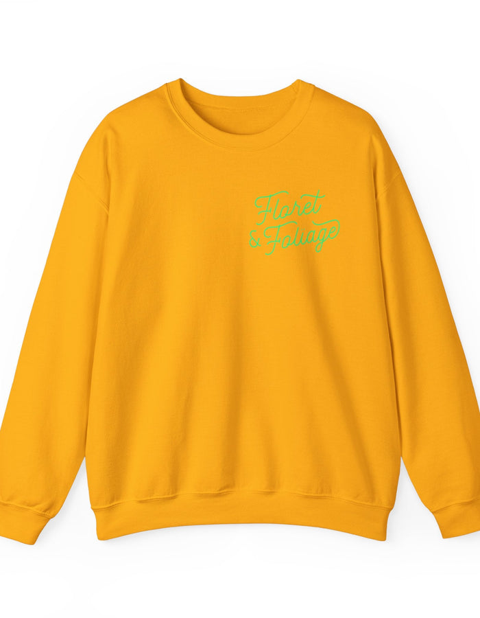 You Deserve Flowers Crewneck Sweatshirt - Green  Floret + Foliage