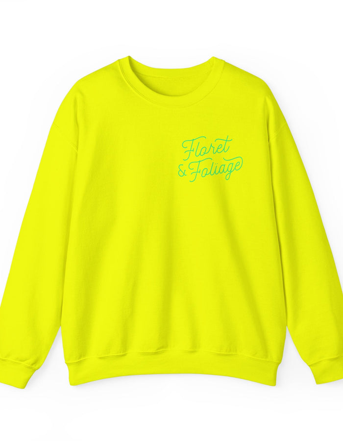 You Deserve Flowers Crewneck Sweatshirt - Green  Floret + Foliage