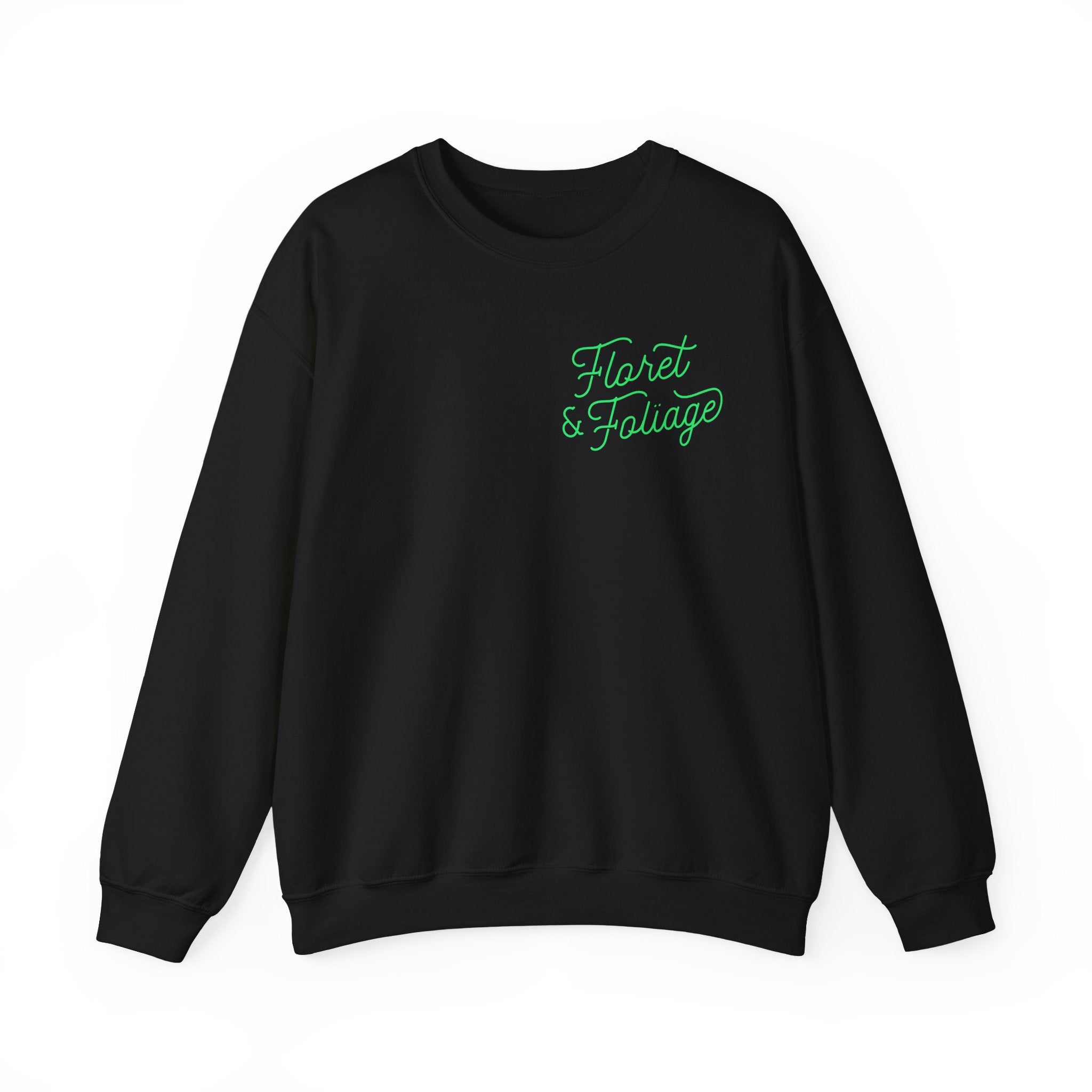 You Deserve Flowers Crewneck Sweatshirt - Green  Floret + Foliage