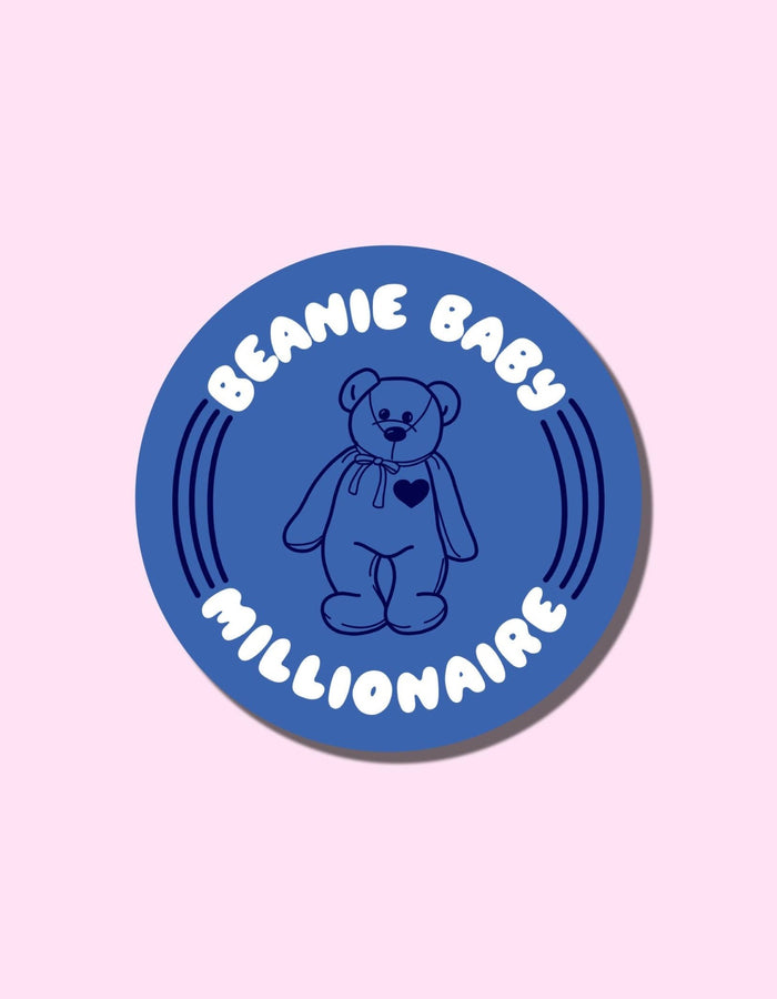 Beanie Baby Millionaire Vinyl Sticker - Floret + Foliage Flower delivery in Fargo, North Dakota