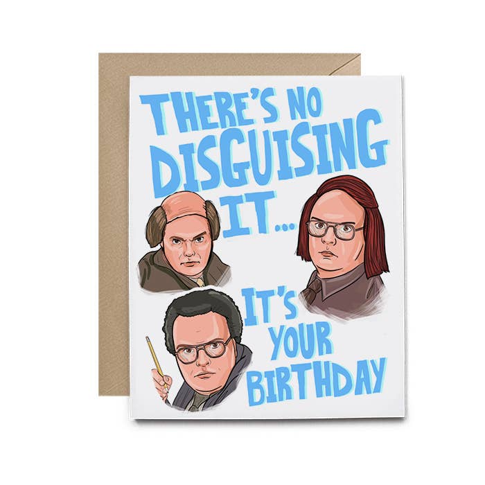 Dwight The Office Disguise Card Hello Harlot Floret + Foliage