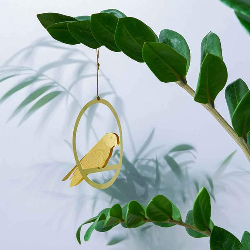 Hanging Mobile Brass Bird Decoration Another Studio for Design Ltd Floret + Foliage