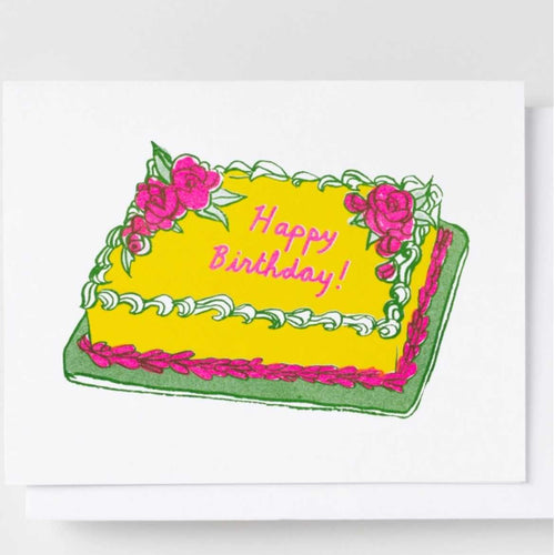 Happy Birthday Cake Card Floret + Foliage Floret + Foliage