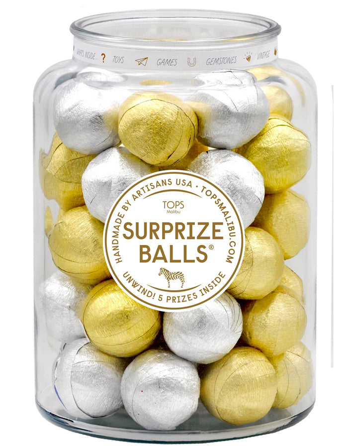 Refill Mini Surprize Balls Gold & Silver TOPS Malibu Floret + Foliage