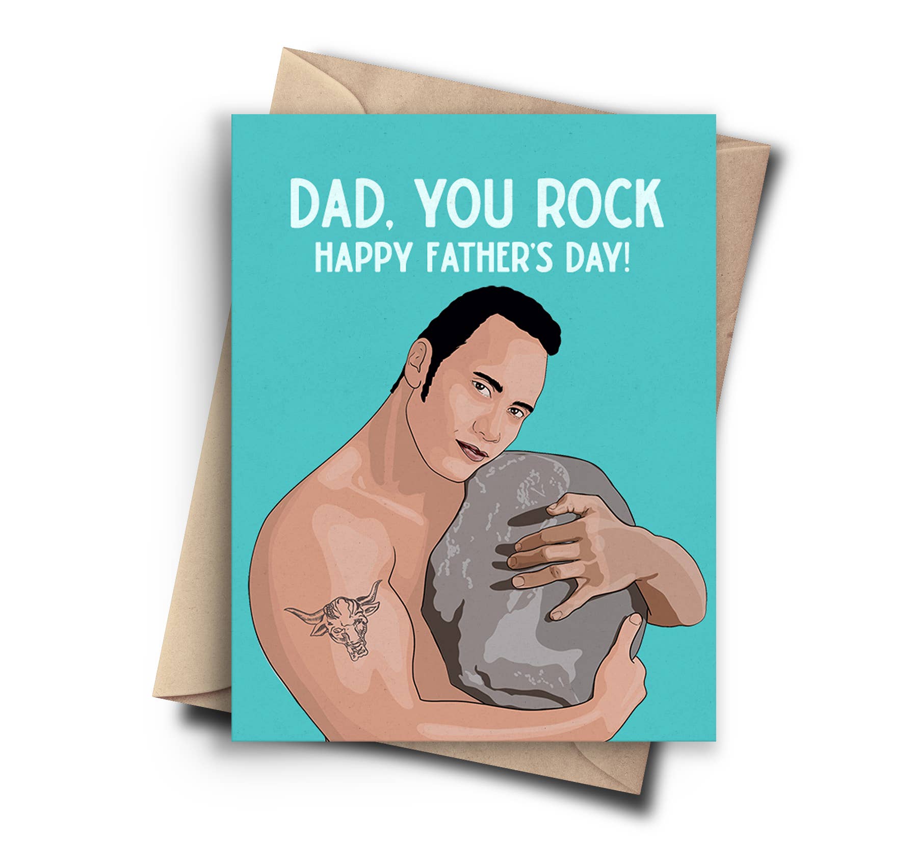You Rock Funny Fathers Day Card - Floret + Foliage Flower delivery in Fargo, North Dakota